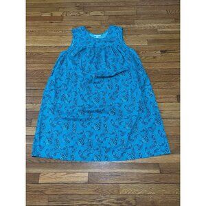 Only Necessities Plus Size 2X Turquoise Paisley Boho Midi Dress Mumu MuuMuu Gown